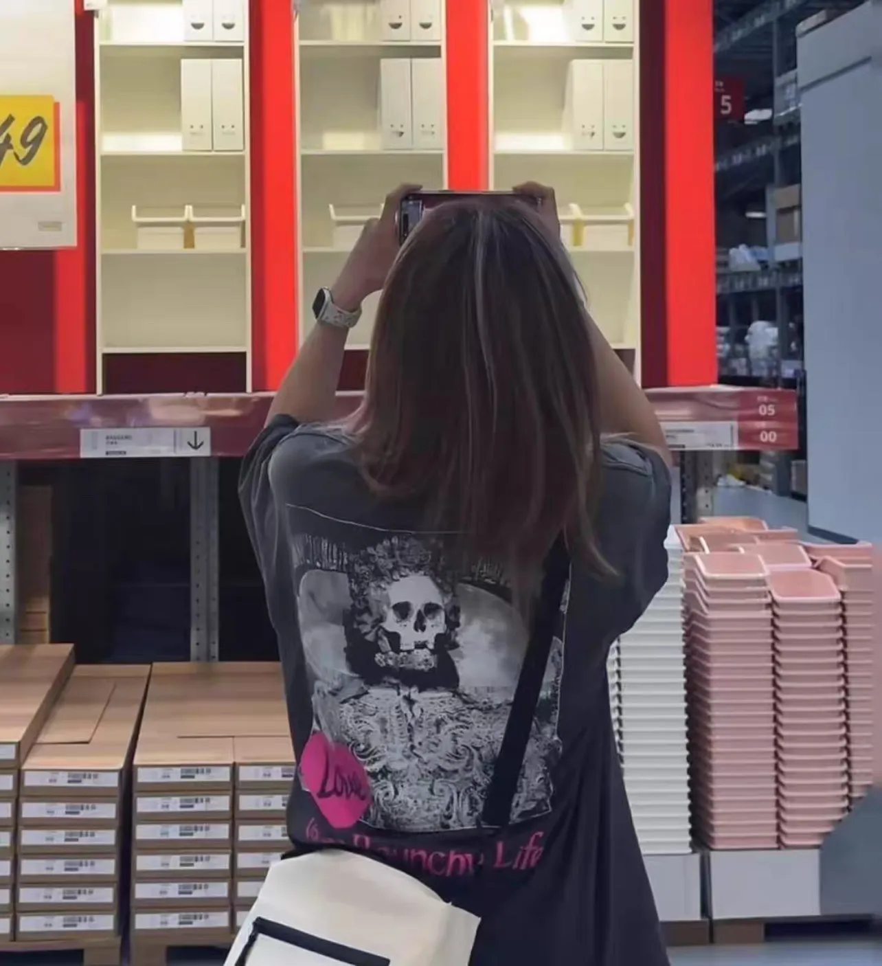 SAINT Mxxxxxx SS TEE/LOVE/BLK LOVE Pink Love Skull Distressed TEE Washed Black S-XL Cylindrical Fabric Ready-made Assute Dyeing Ma Liu Fading Washing Technology Top Printing Technology Handmade Graffiti Splashing Ink Correct Main Mark/Wash Mark/Anti-Counterfeiting Label Top Purchasing Level